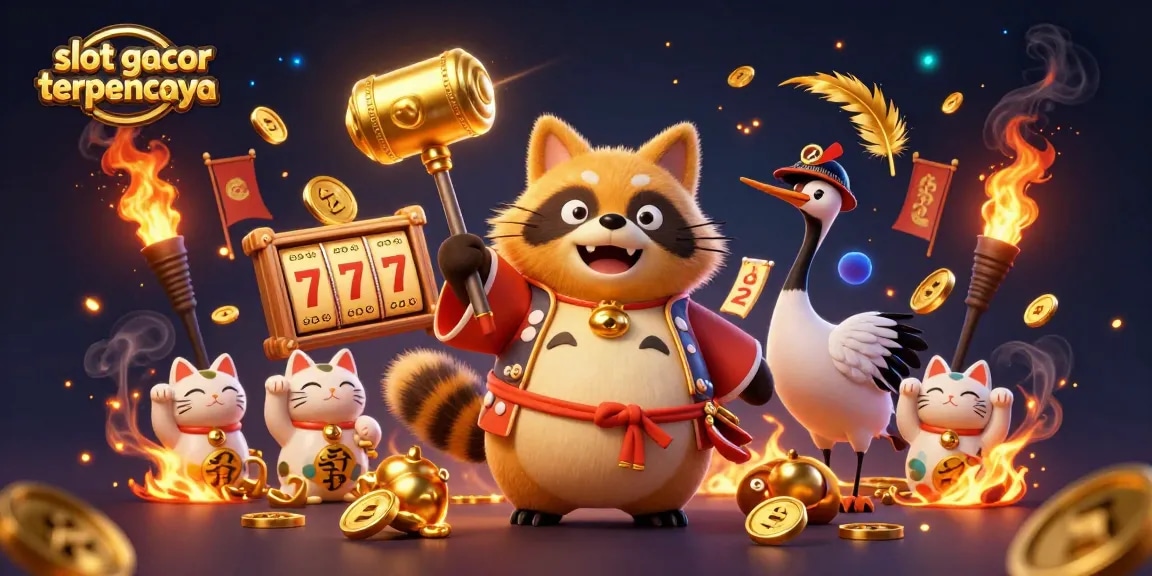 Menangkan jackpots di slot gacor terpercaya dengan karakter ceria dan elemen permainan kasino yang meriah.