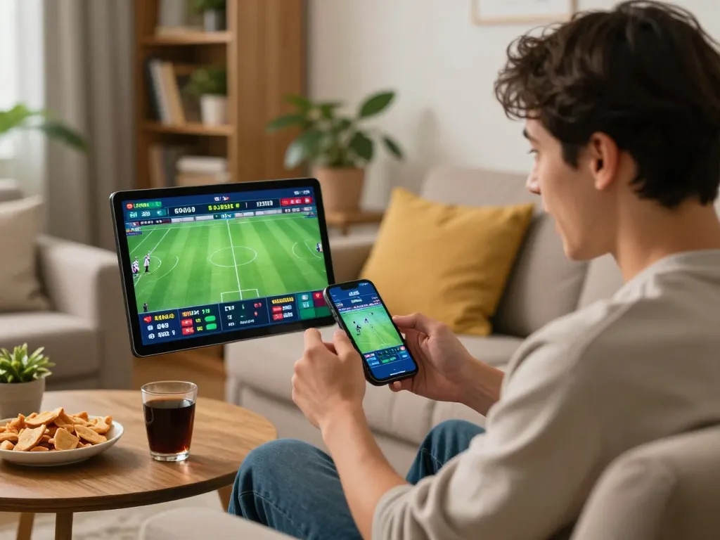 Betting strategies implemented by a player using llwin app on a smartphone at home.