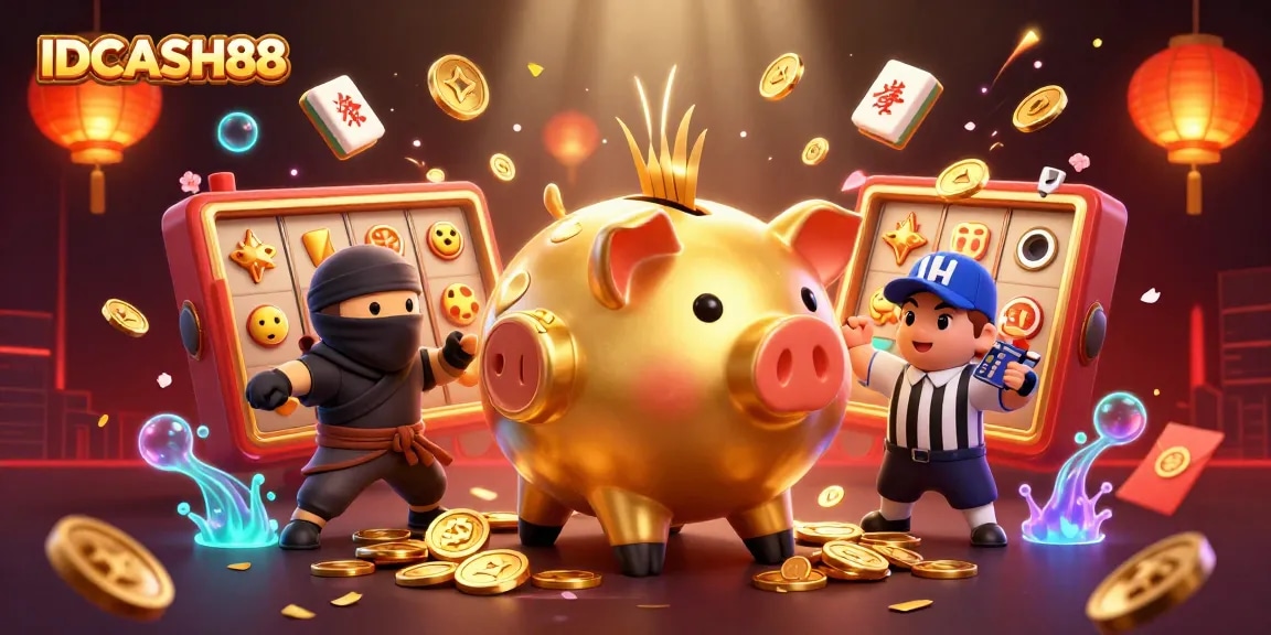 Engage with IDCASH88's thrilling slot experience featuring dynamic characters and lucky game elements.