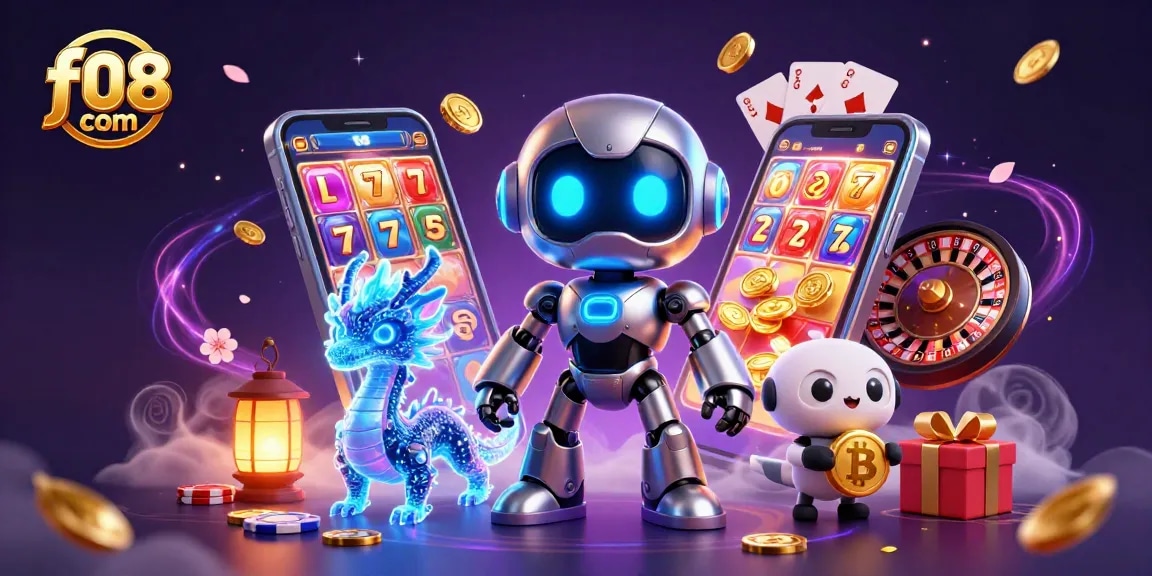 Mainkan slot yang mendebarkan dengan visual imersif di f08 com dalam suasana kasino digital 3D yang penuh warna.