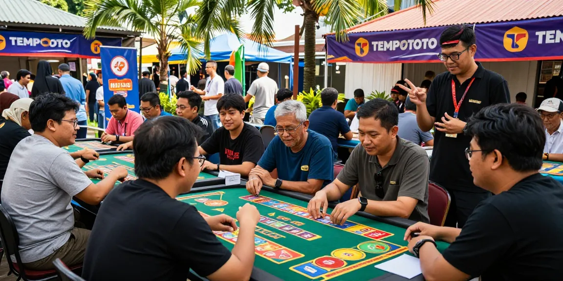 Enjoy seamless TEMPOTOTO daftar experience at lively outdoor gambling event in Jakarta with excited players.