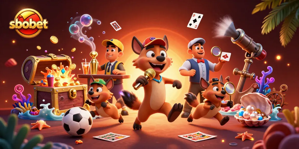 SboBet hyenas hosting a dynamic sports betting club scene with vibrant betting elements
