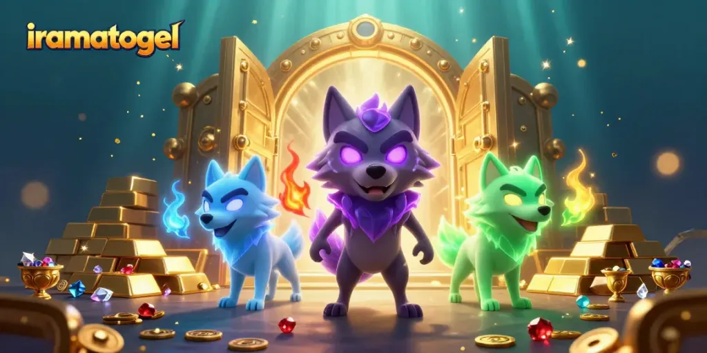Win big with iramatogel as spectral wolves guard treasures in a dazzling casino world.