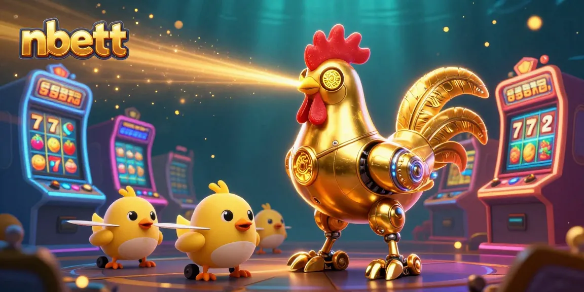 Play exciting slot games at nbett with vibrant characters and arcade-inspired casino elements.