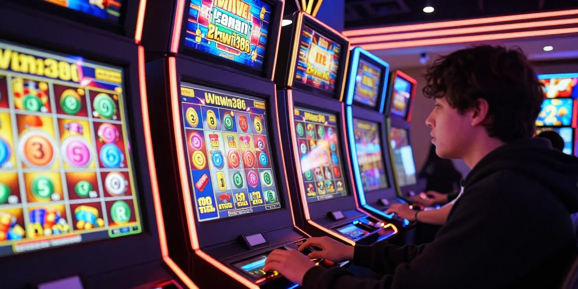 Pengalaman bermain slot abcwin386 di kasino digital dengan suasana terang dan berwarna.