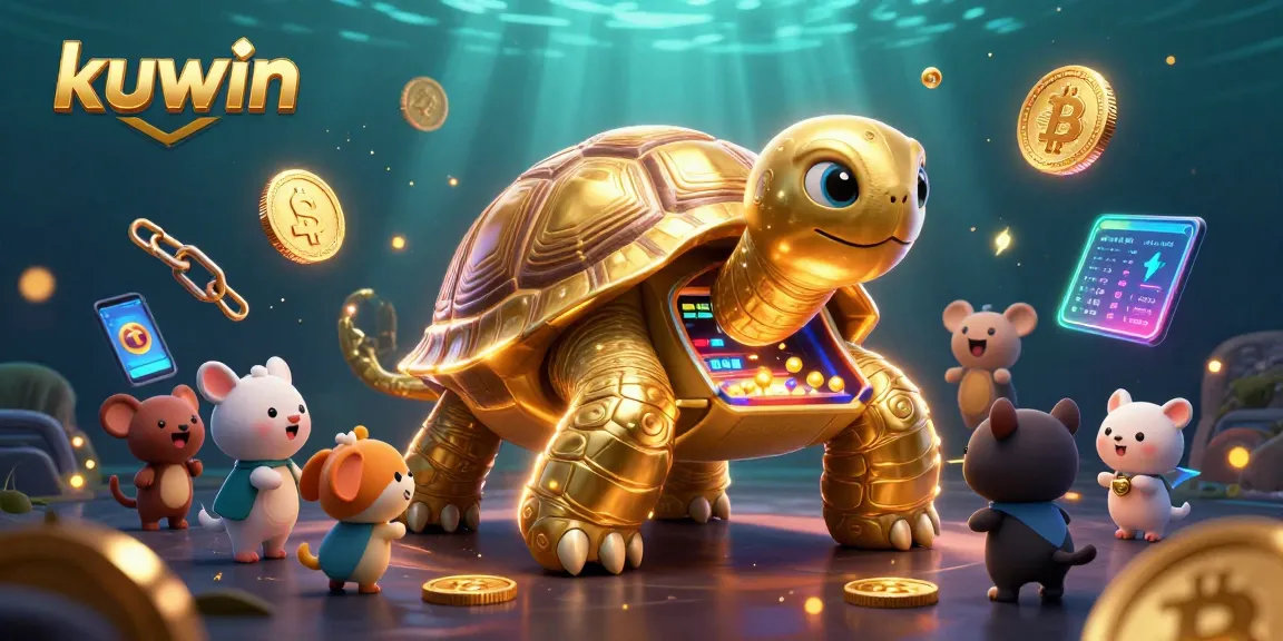 Kuwin players engage with a 3D golden tortoise pinball machine featuring vibrant casino elements.