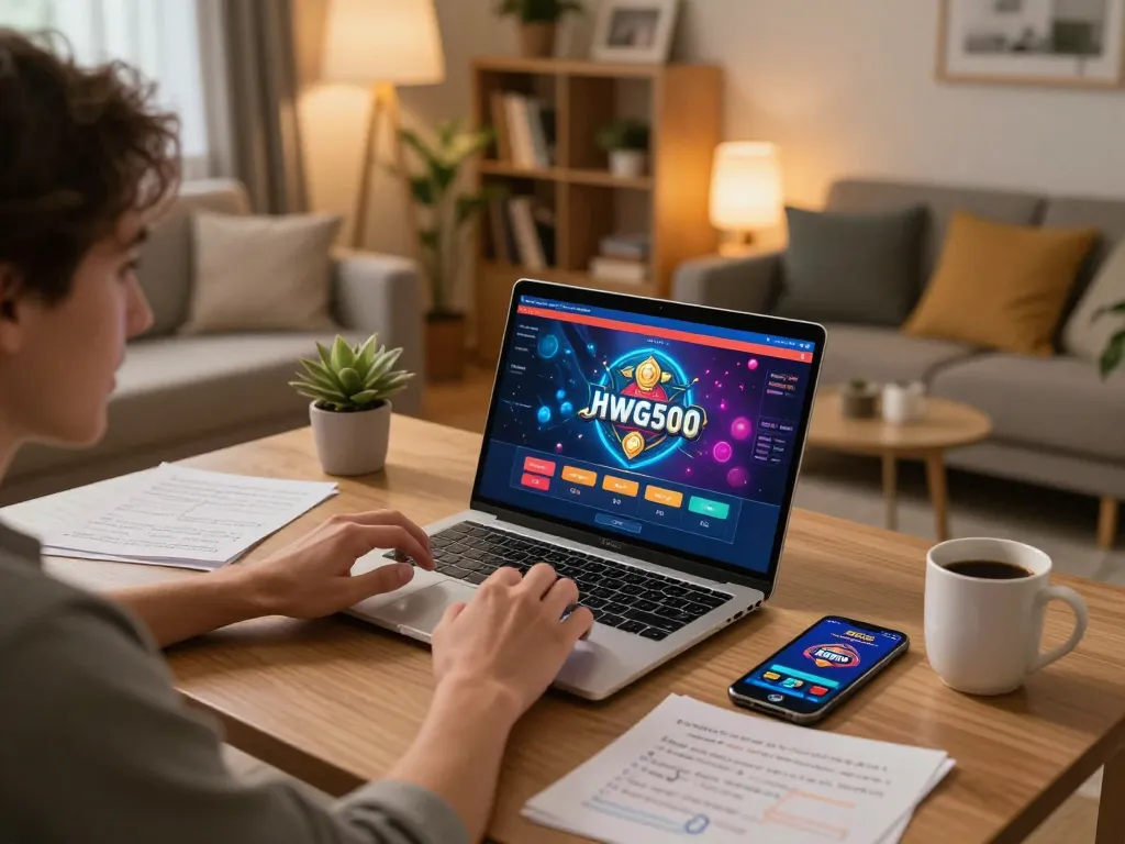 Pengalaman bermain game online yang menarik dengan hwg500 di pengaturan rumah yang nyaman