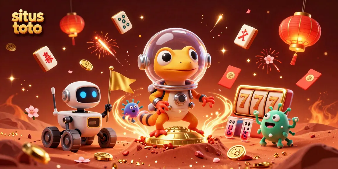 Situs toto memadukan gecko Mars berkunjung ke kasino emas dengan elemen perjudian yang meriah.