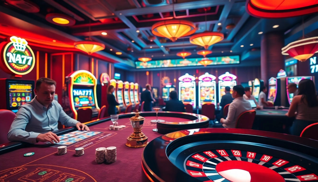 Experience the thrill of NA777 with vibrant casino gaming featuring professional dealers and exciting odds.