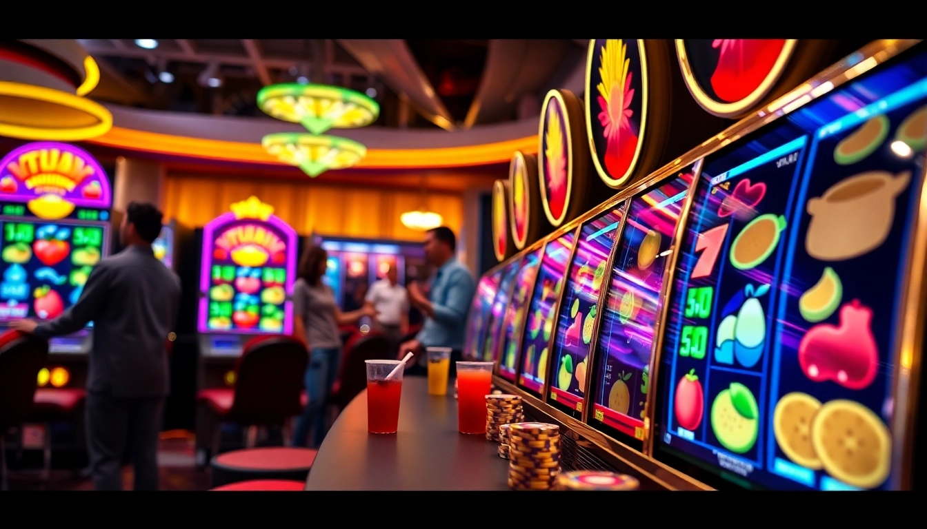 Menang besar di ArusHoki dengan simbol menguntungkan di mesin slot yang berkilau.