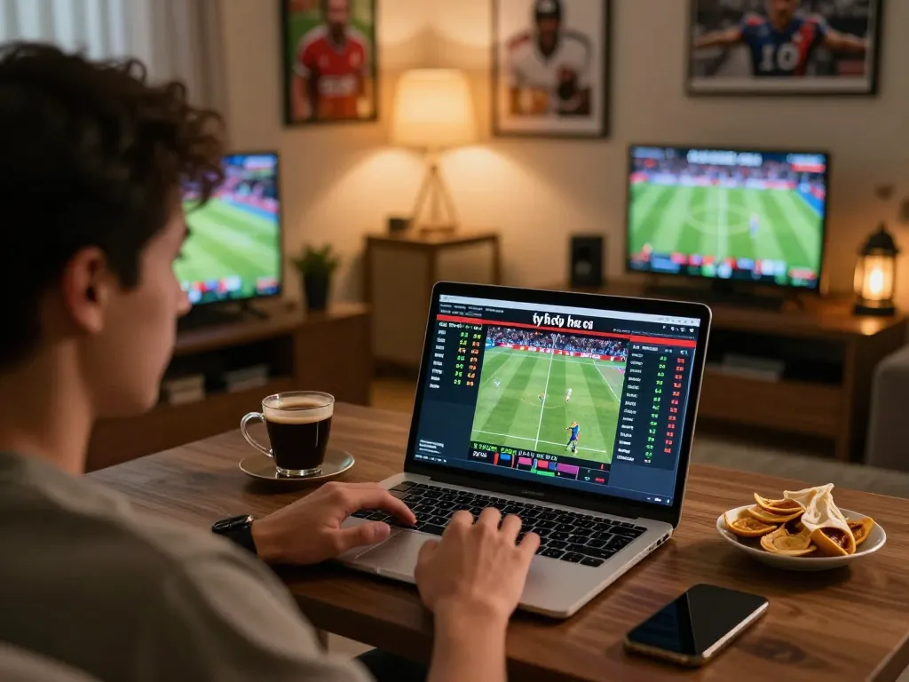 Tỷ lệ kèo nhà cái analysis during an exciting home sports betting session.