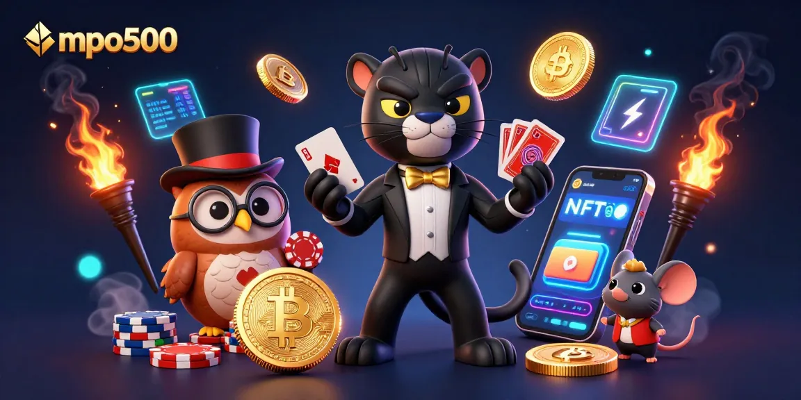 Mainkan mpo500 dengan karakter kartun 3D menarik merayakan permainan kasino.