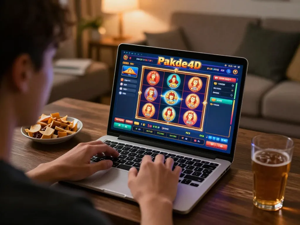 Engaging online gaming with Pakde4D casino interface showcasing exciting slot options.