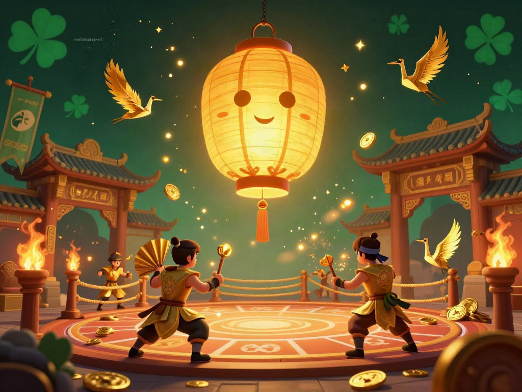 Experience thrilling luck with mariatogel's dynamic night market casino scene, featuring a golden lantern spirit.