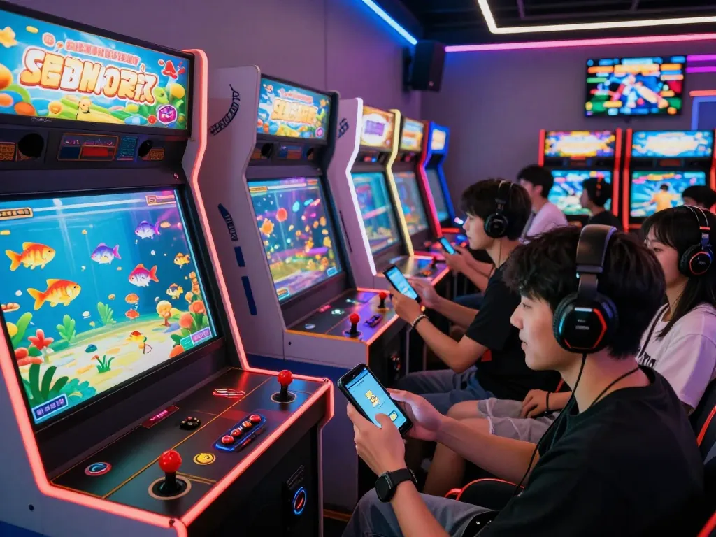 Engaging bắn cá gaming experience featured at https://79kingg.us/ showing players winning rewards in lively arcade atmosphere.