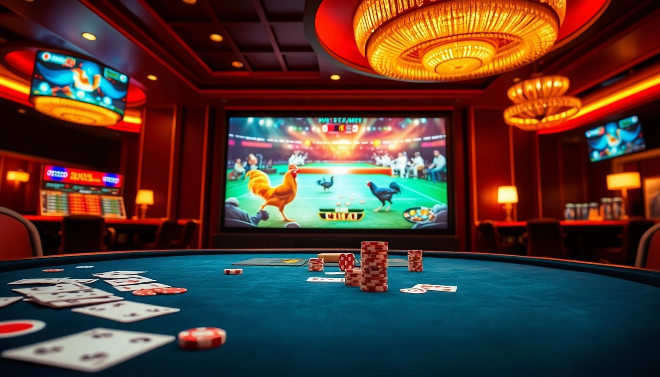 Watch live cockfighting matches on https://bj88daga.dev/ with a professional casino environment.