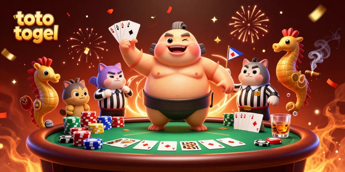 Toto togel menampilkan ikan fugu 3D berukuran besar dalam ring bawah laut dengan wasit ikan lele, dan penonton kuda laut.