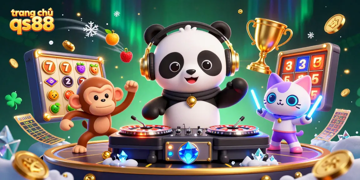 Experience gaming excitement at trang chủ qs88 with vibrant 3D casino characters and dynamic slot elements.