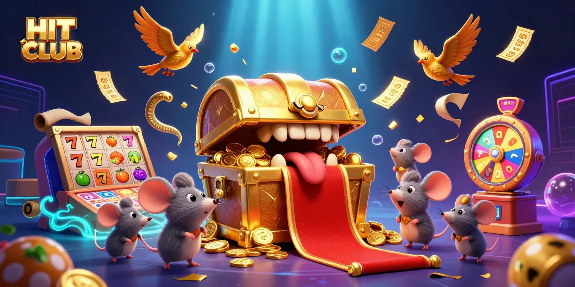 Join HITCLUB for thrilling slot adventures, with vibrant reels and golden treasure.