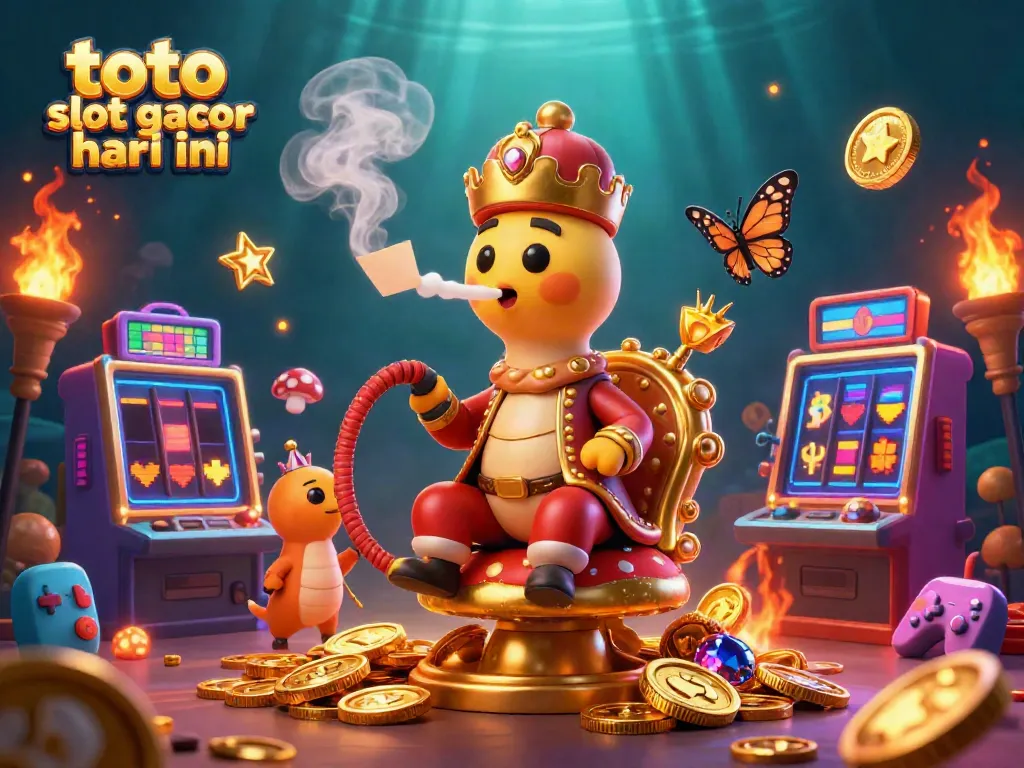 Slot gacor hari ini ditampilkan dalam ilustrasi 3D menawan dengan elemen dari permainan slot.