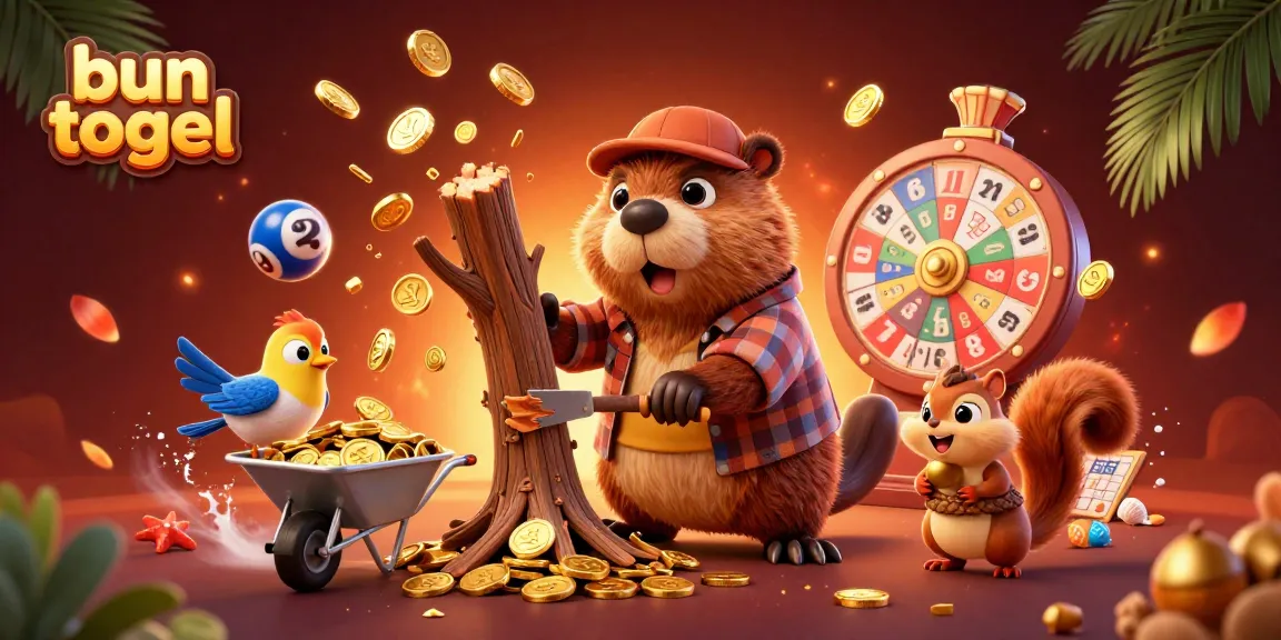 Play bun togel with thrilling lottery elements in this vibrant illustration.