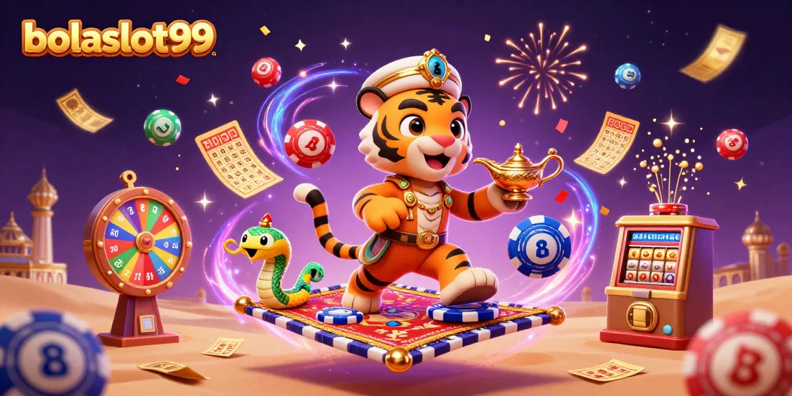 Experience the excitement of bolaslot99 with a vibrant casino scene featuring magical themed elements.