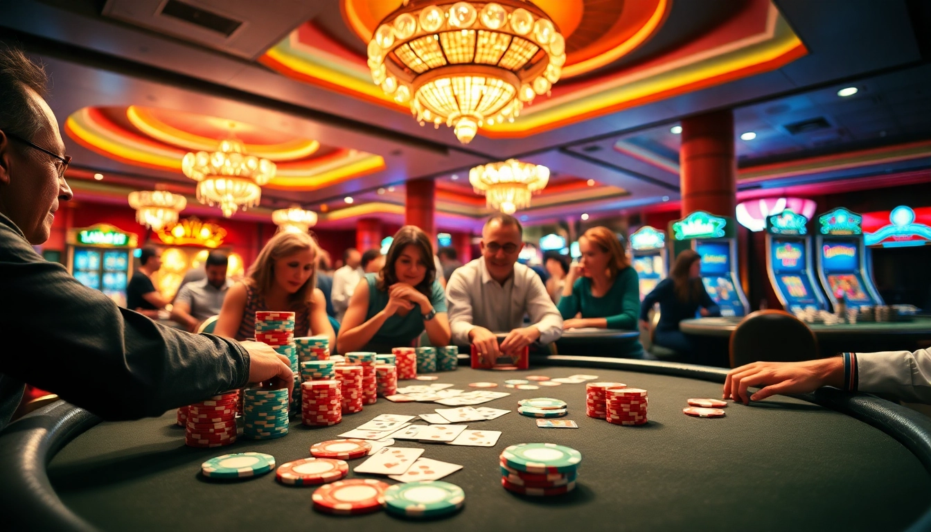 Menangkan permainan poker dengan tkp188 di kasino yang ramai dan berwarna-warni.