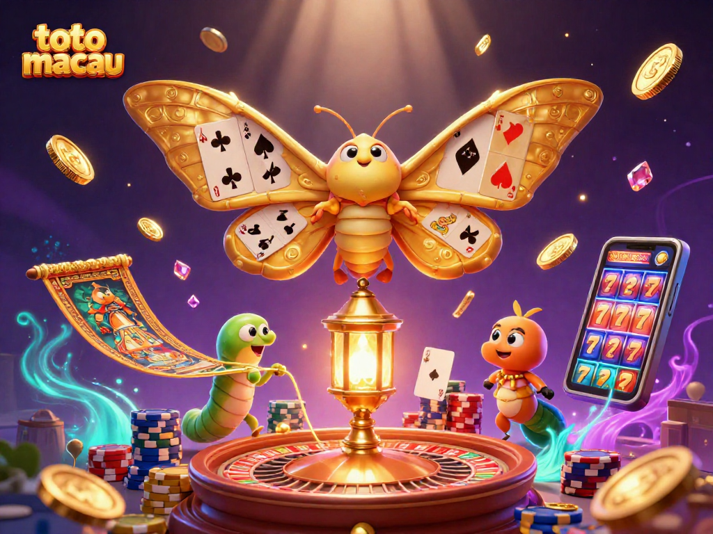 Memenangkan peluang toto macau dengan ilustrasi kasino penuh warna dan detail memukau