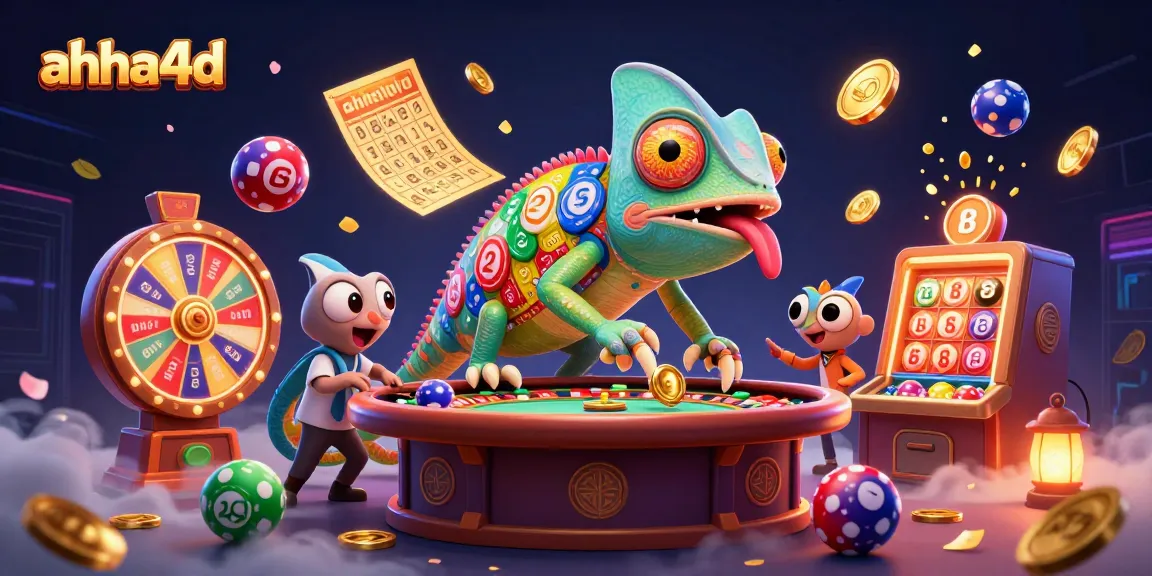 Win big with ahha4d: A captivating 3D illustration showcasing vibrant casino elements.