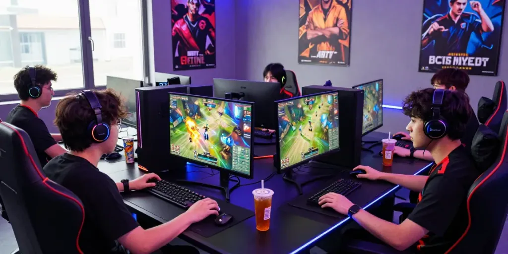 Situs gacor: Scene kompetisi gaming online dengan pemain aktif dan peralatan canggih.