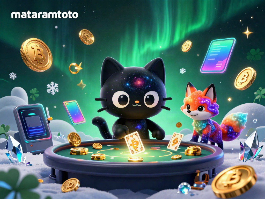 Experience thrills at mataramtoto with a vibrant casino scene showcasing unique characters and gaming elements.