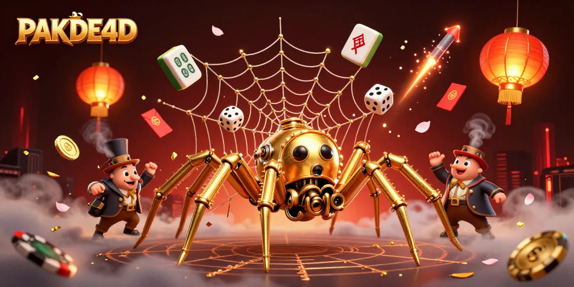 Engage with PAKDE4D's unique gaming experience through a vibrant 3D illustration.