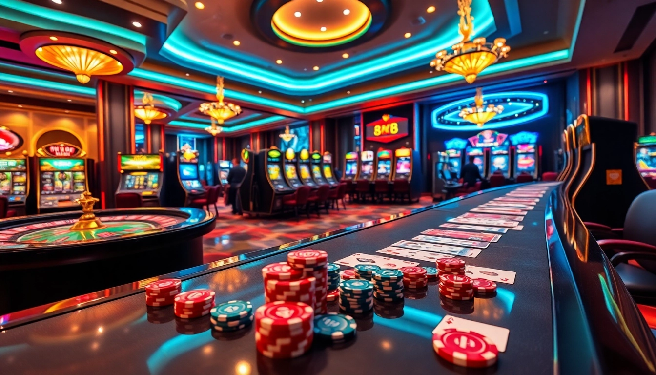Experience the excitement of gambling with games from https://8k8.us.com/ in a vibrant casino atmosphere.
