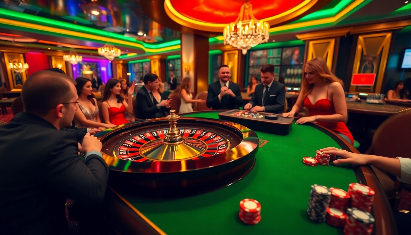Experience the thrill of gambling at 789p's luxurious casino table with roulette and vibrant chips.