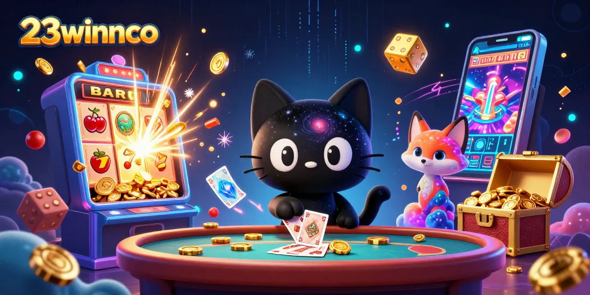 Play exciting games at 23winnco with vibrant 3D characters and dazzling casino elements.
