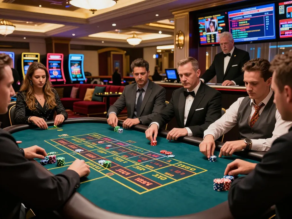 I9BET players enjoy an exciting roulette game in a vibrant live casino atmosphere.