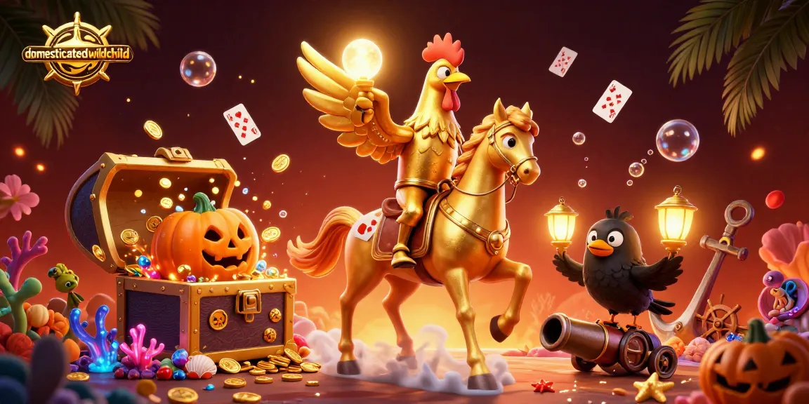 domesticatedwildchild menangkan jackpot dengan ilustrasi kasino 3D yang kaya warna dan detail