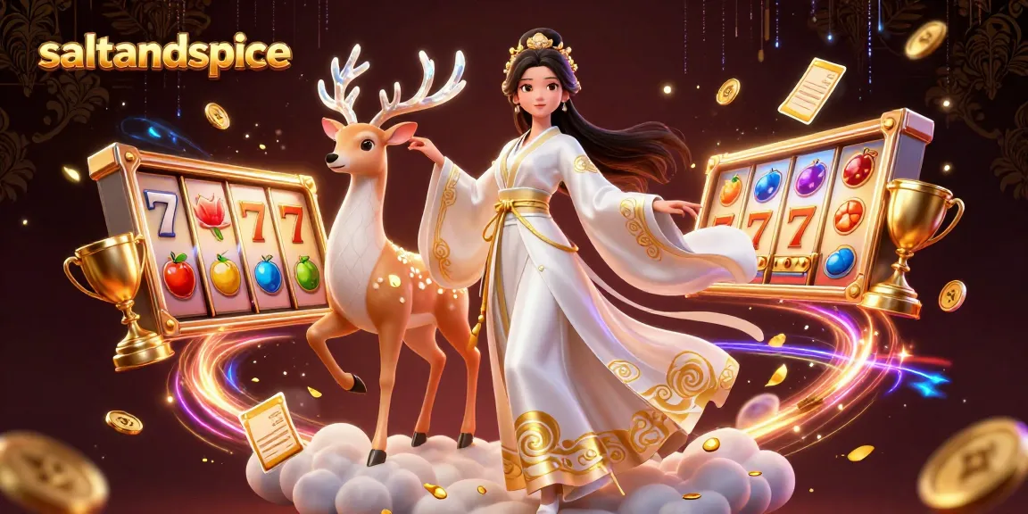 Experience thrilling gameplay at saltandspice with dynamic slot reels and a beautiful host.