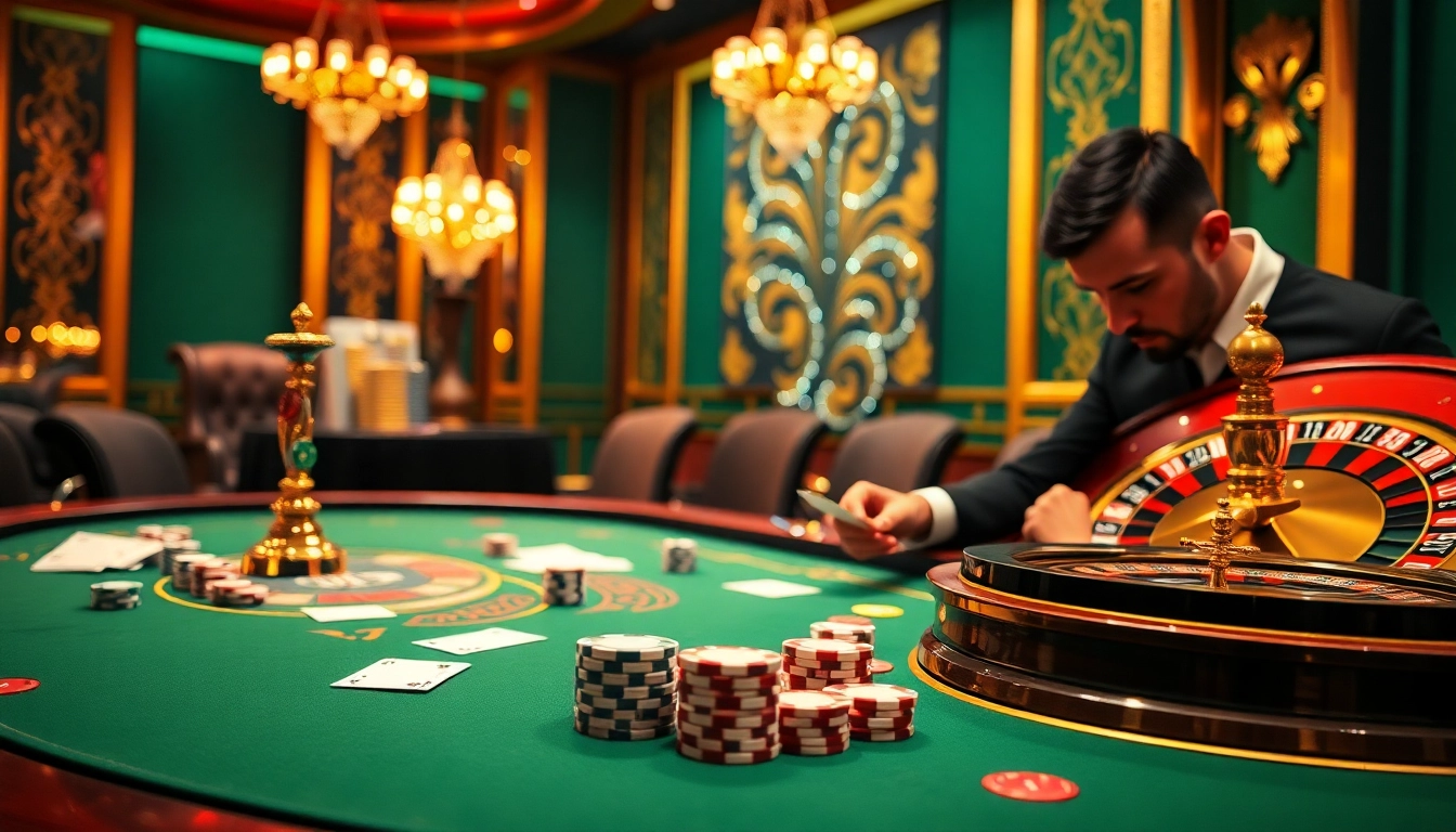 Experience the thrill of winning at Dominoqiu with colorful poker chips and exciting games.