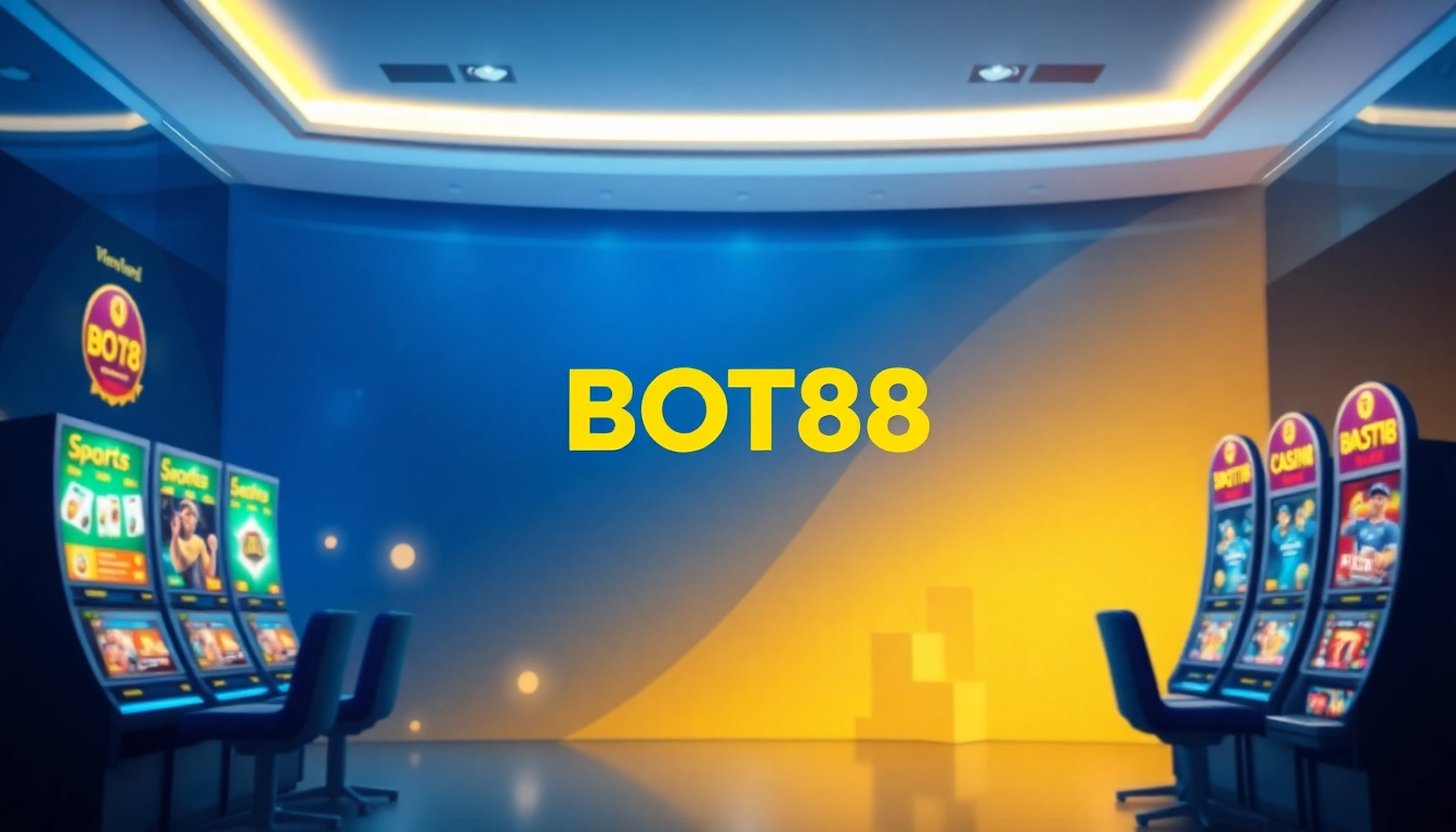 Engaging BOT88 online betting interface with vibrant colors and game highlights.
