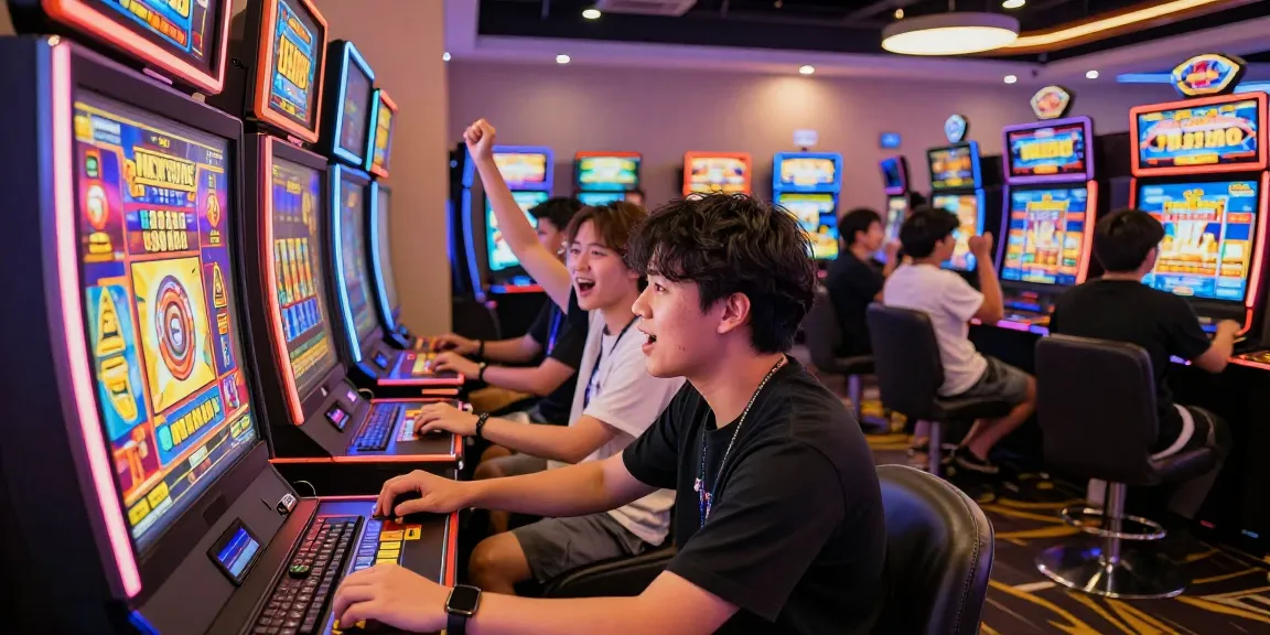 Exciting scene of players enjoying slot gacor games in a vibrant casino atmosphere.