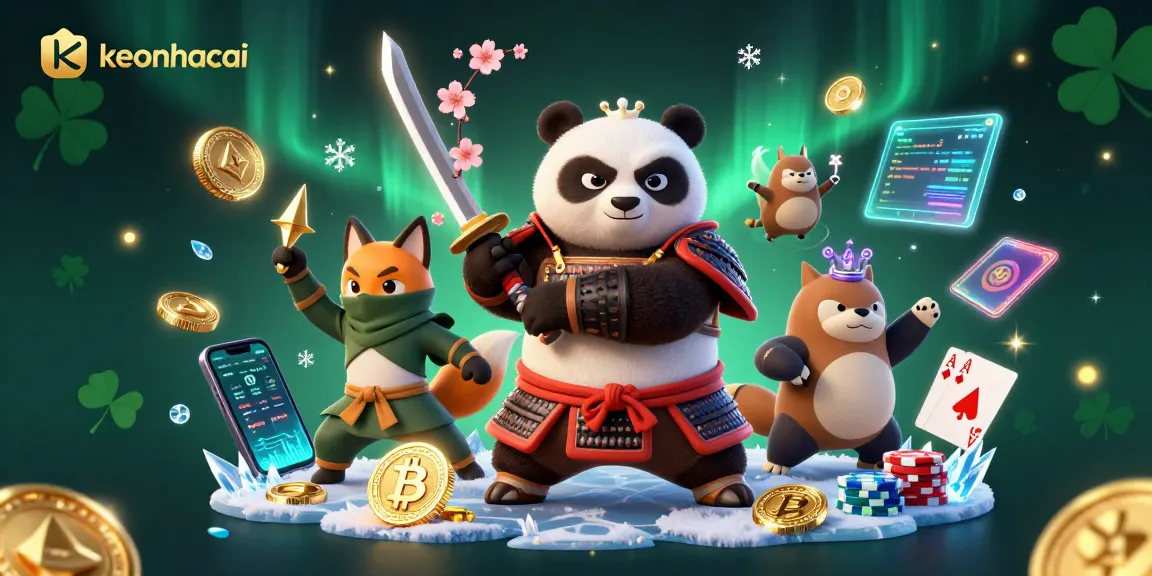 Engage with keonhacai's thrilling poker scene featuring dynamic characters and crypto elements.