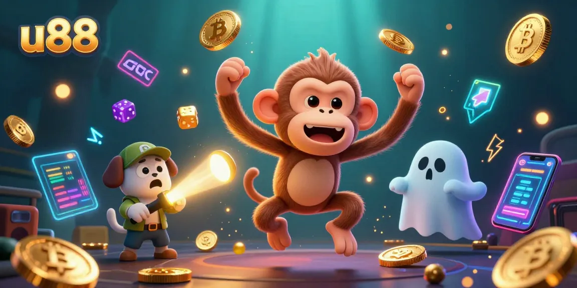 Join the u88 experience in a ghostly casino battle of luck and finance with dynamic crypto elements.