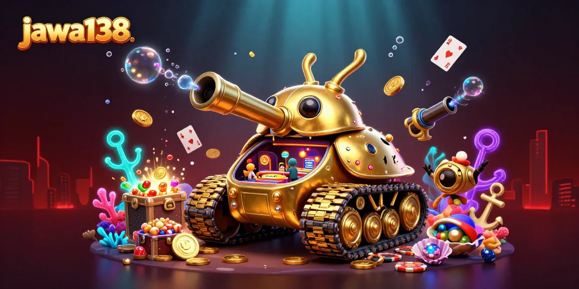 Menangkan jackpot di jawa138 dengan kasino mini dalam tank keong emas yang megah.