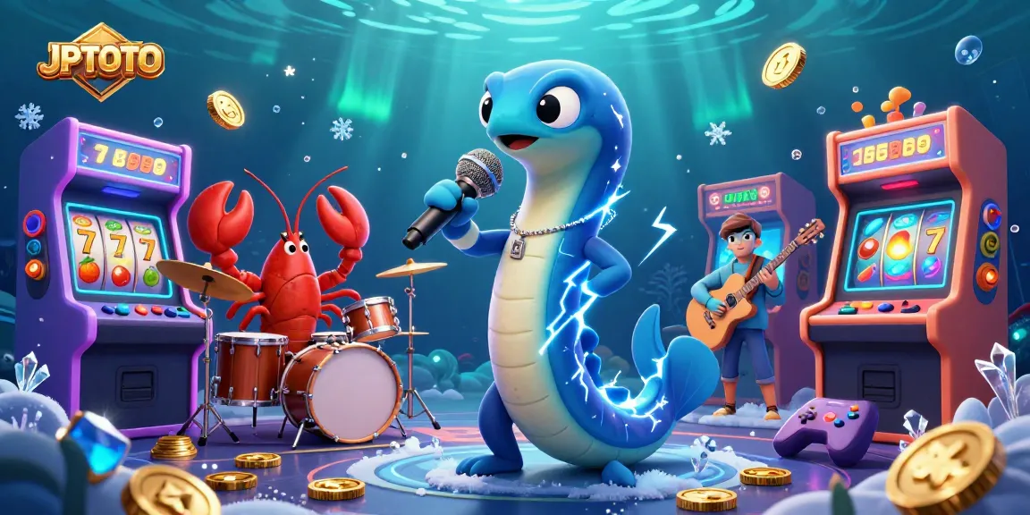 Spin to win with JPTOTO in this lively, electric-themed underwater casino scene.
