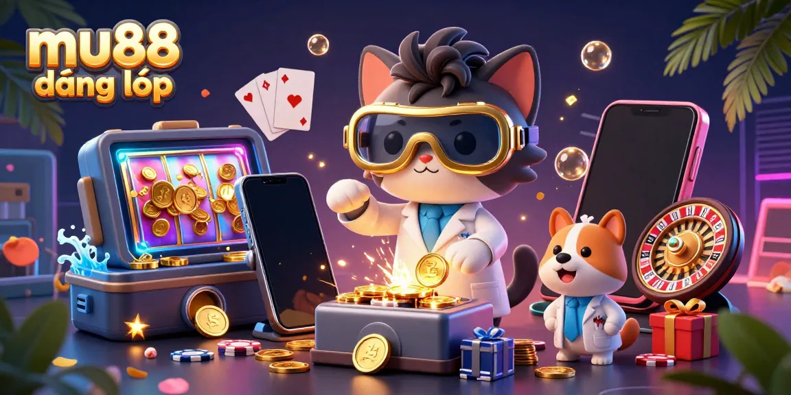Join the thrilling experience of mu88 đăng nhập with colorful slot games and cartoon characters.
