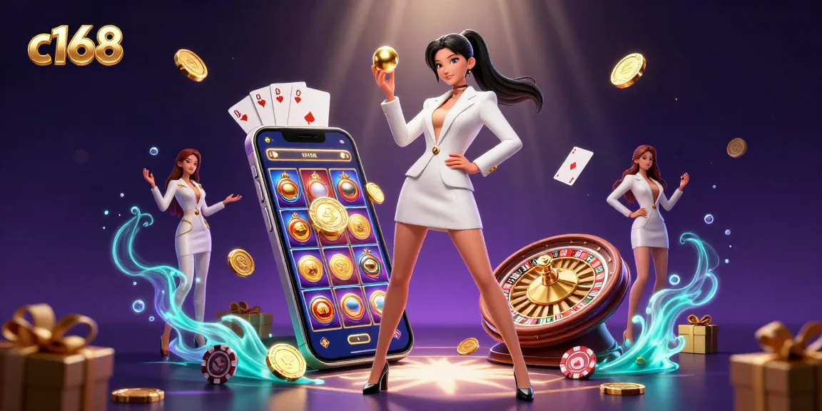 Engage with c168's immersive casino experience featuring stunning visual elements.