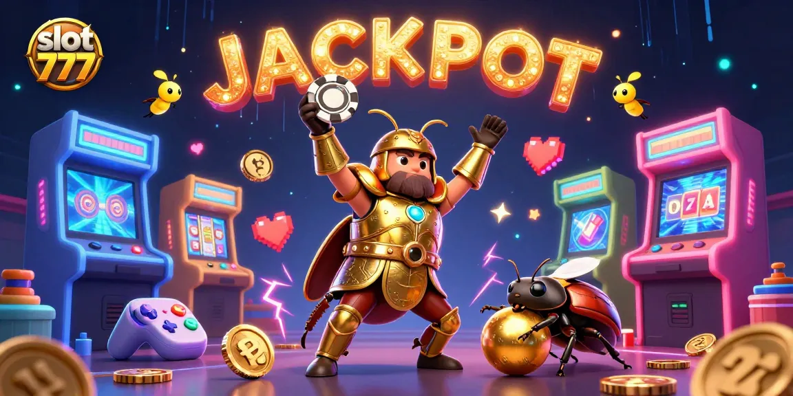 Experience thrilling slot 777 wins with vibrant characters and casino elements in this dynamic design.