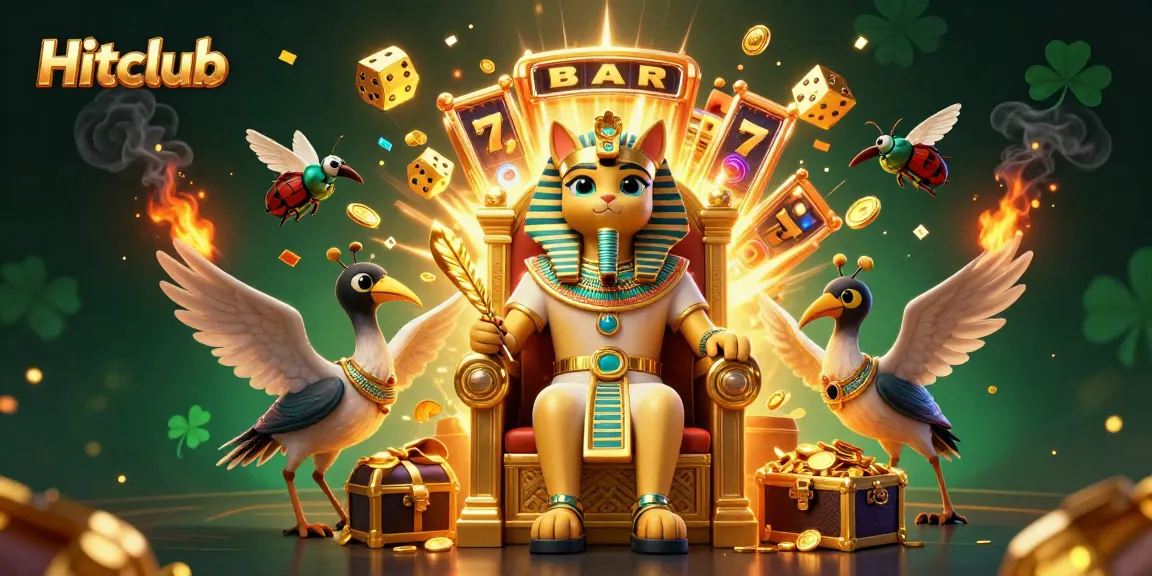 Experience the excitement of Hitclub with a captivating jackpot scene featuring Egyptian-themed gaming elements.