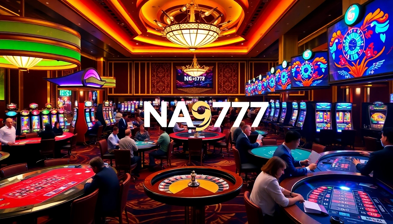Experience thrilling casino gaming with NA777's vibrant tables and professional dealers.